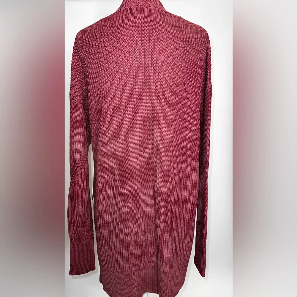 🩷NWT LULULEMON CASHLU SWEATER WRAP IN HEATHERED MULLED WINE M/L - Picture 12 of 15